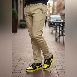 Express Yellow Photographer Chino Pants